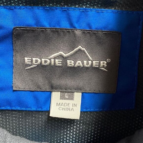 Eddie Bauer Blue Water Edge Light Weight Hooded Jacket Size Large - Picture 6 of 9